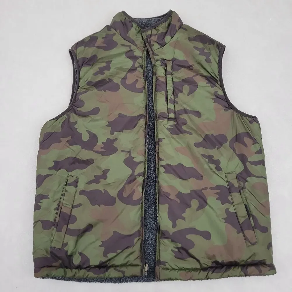 Weatherproof Vintage Men's Reversible Vest Camo Large Excellent